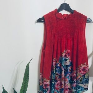 Anthropologie Deletta Swing Blouse Size M